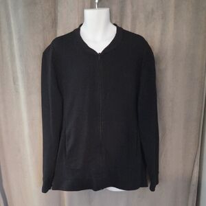 Calvin Klein Men's XXL Black Zip-Up Sweater